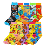 10 Pack Bamboo Socks Unisex Gift Funky Designs