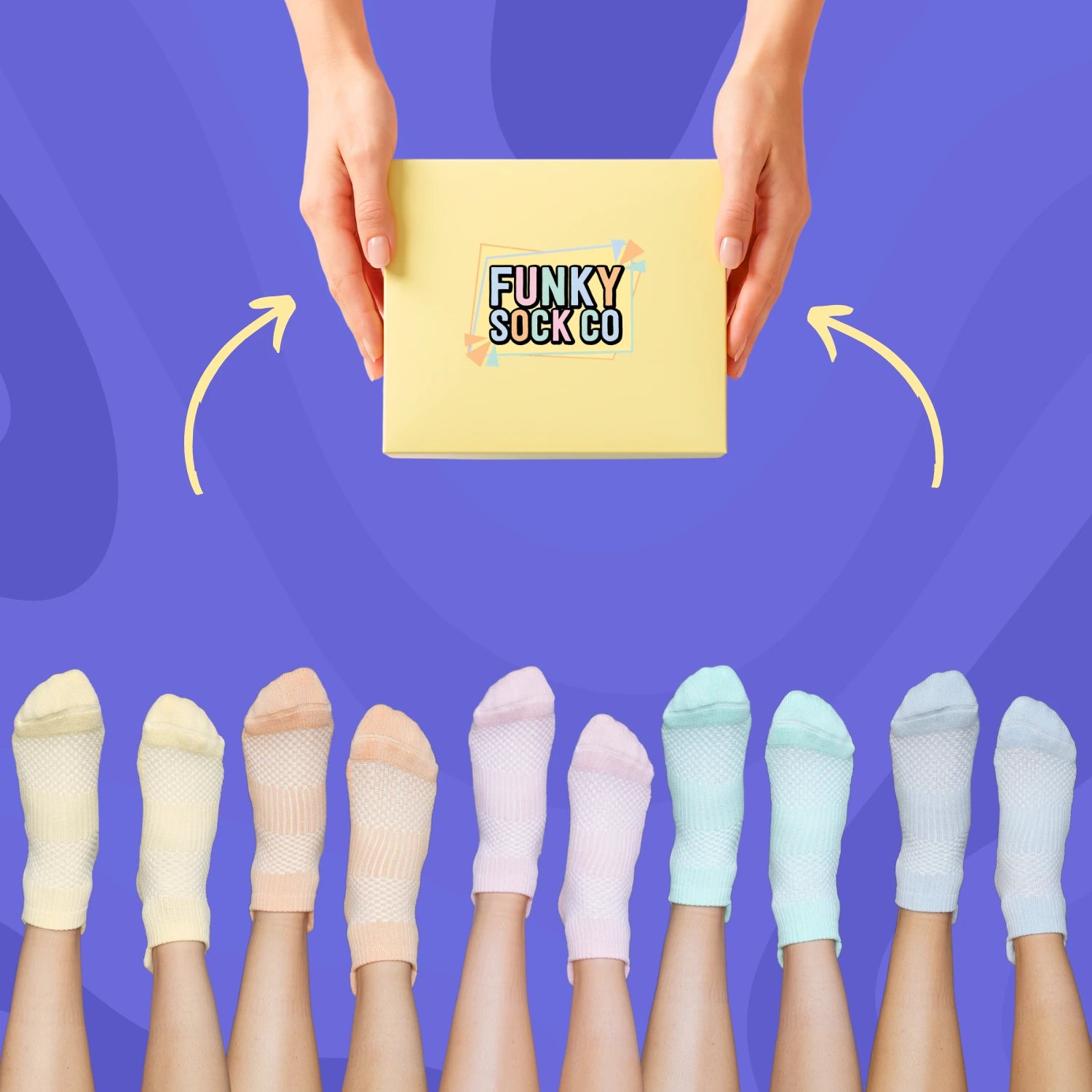 Pastel Ankle Compressions 5pk Gift Box