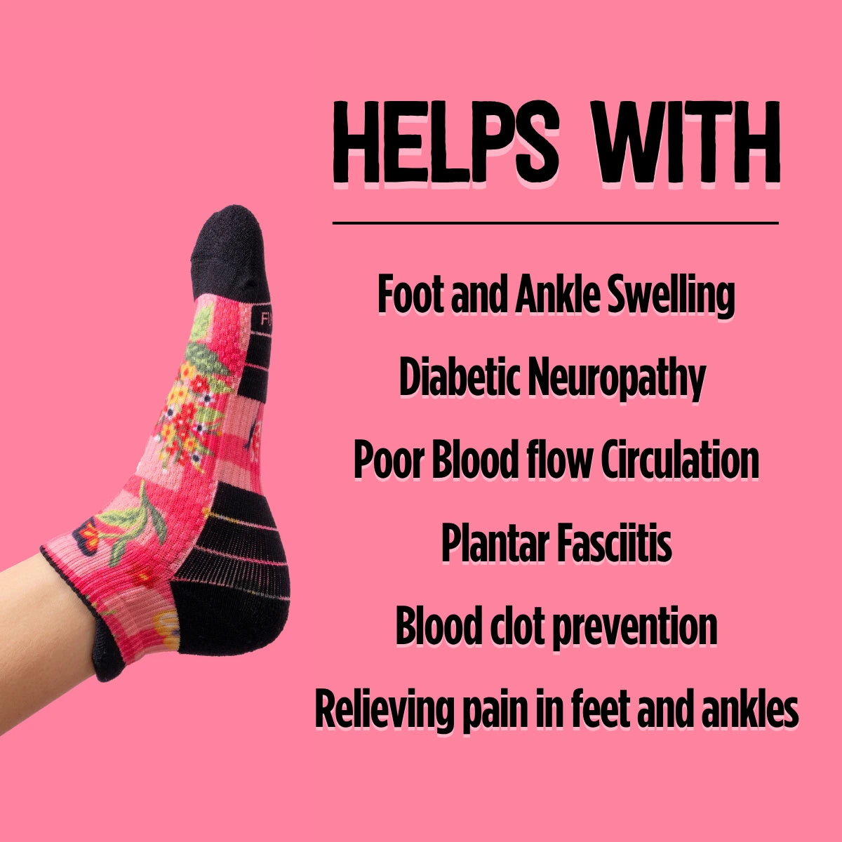 Ankle Compression Socks White Bamboo