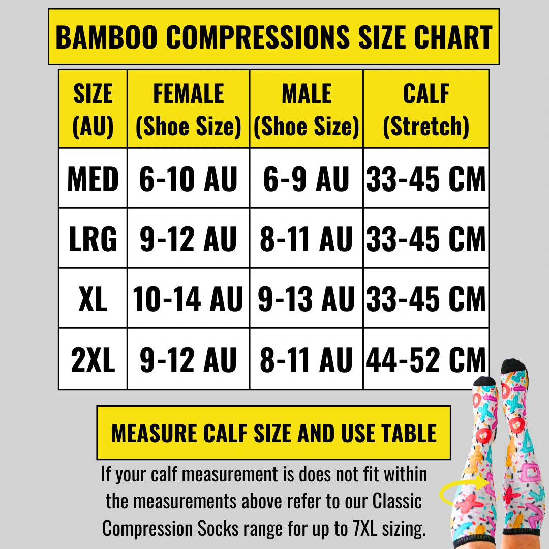 Patch Work Knee High Compression Socks