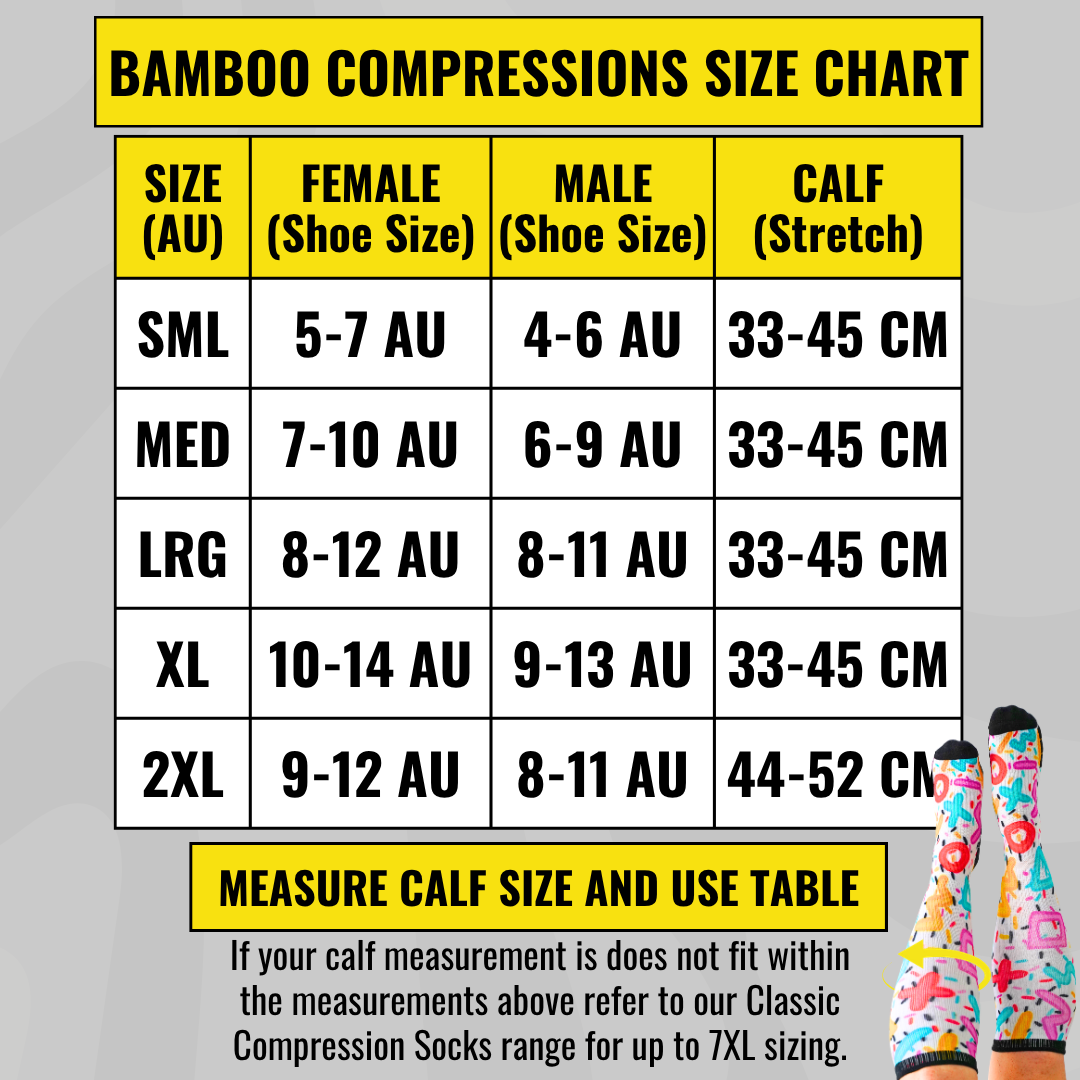 Neon Prismatic Bamboo Prismatic Compression Socks