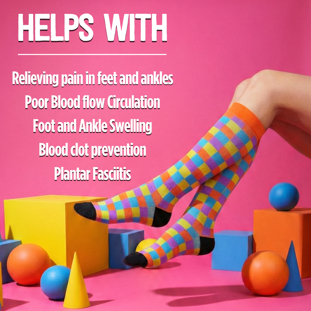 (69% OFF) Random 10 Pack Classic Compression Socks