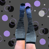 S/M - 7XL White Purple Black Compression Socks