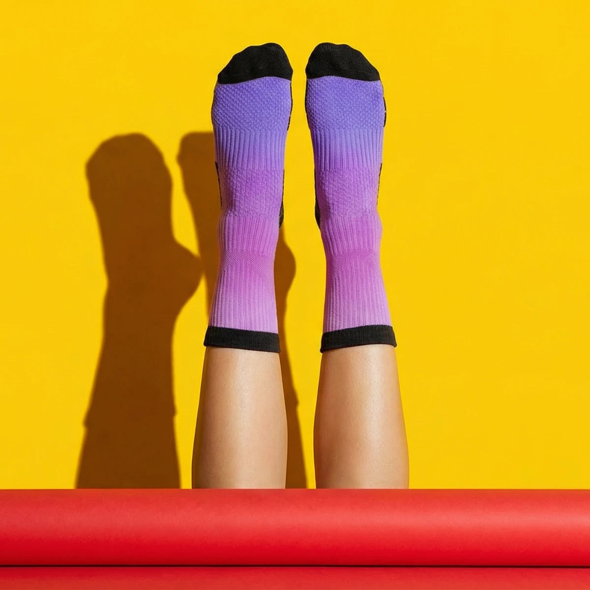 Neon Lilac Crew Compression Socks Bamboo