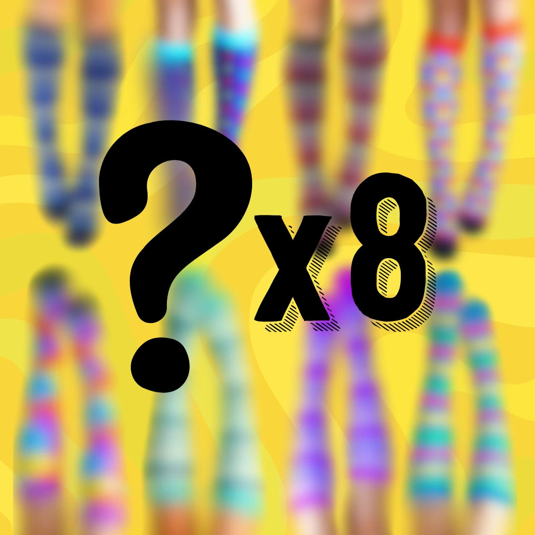 (67% OFF) Random 8 Pack Classic Compression Socks