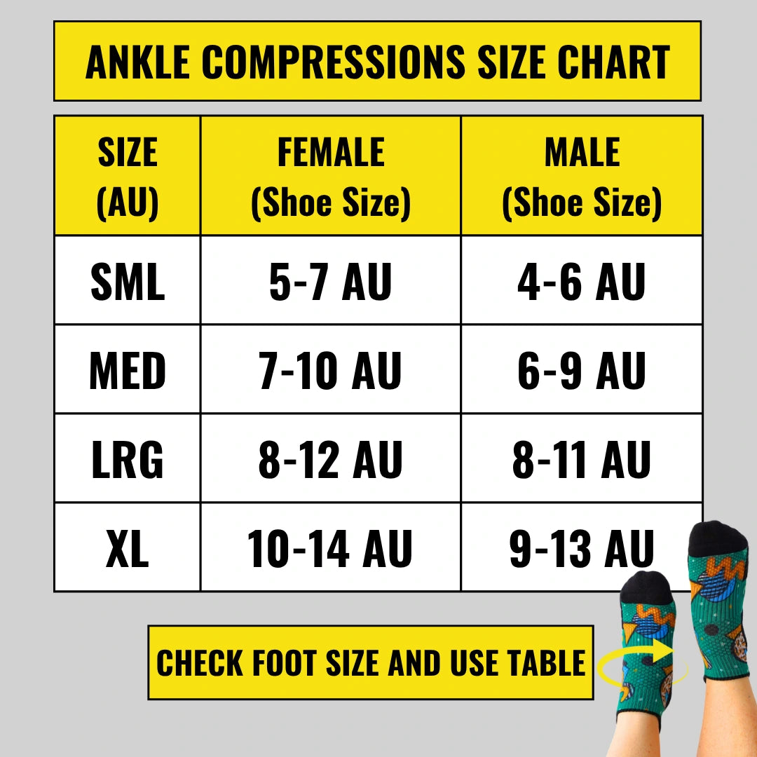 Ankle Compression Socks White Bamboo