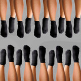 Ankle Compression Socks 10 Pairs Black Bamboo - Funky Sock Co