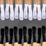 Crew Compression Socks 10 Pack Black White