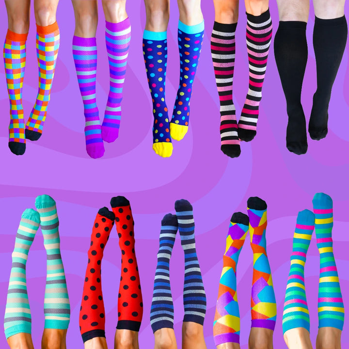 Classic 10 Pack Compression Socks Mixed