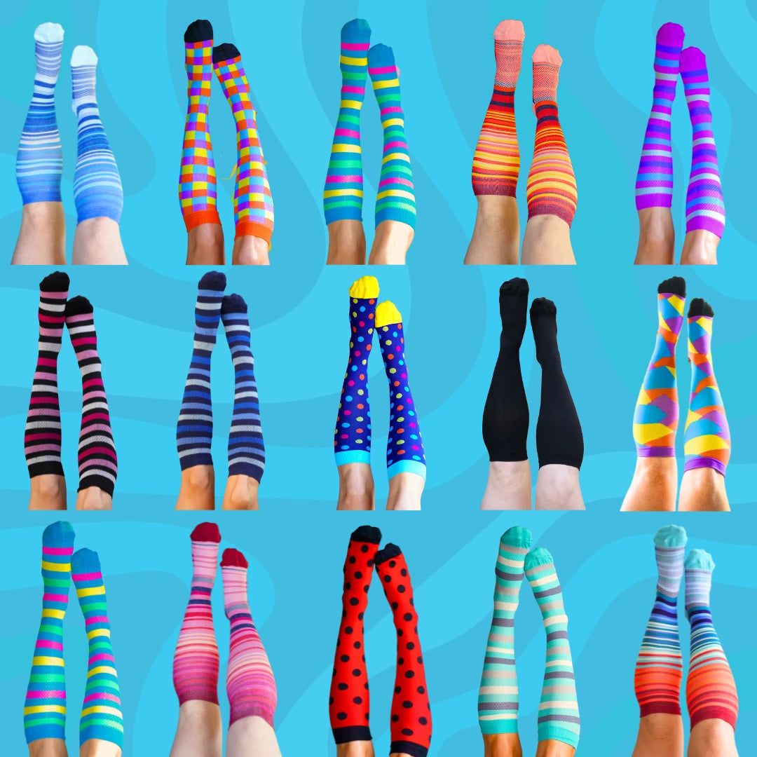 (75% OFF) 15 Pack Classic Compression Socks