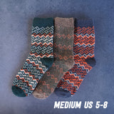 PREMIUM 3 Pack Extra Soft Winter Nordic Cotton Socks No. 19
