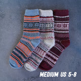 PREMIUM 3 Pack Extra Soft Winter Nordic Cotton Socks No. 23