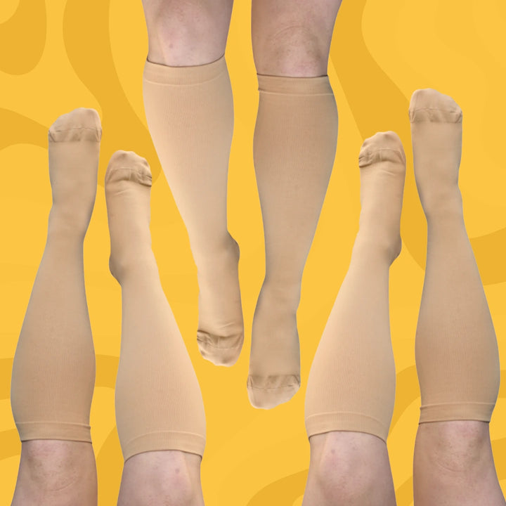 3 Pack Nude Classic Compression Socks