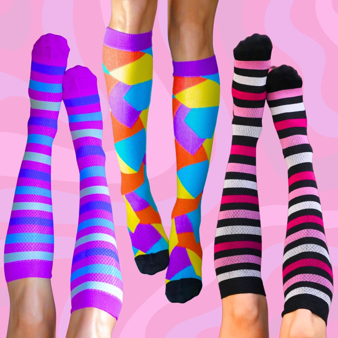 Pink Funky Socks Shop The Funkiest Compression Socks on Earth!! – Funky Sock Co