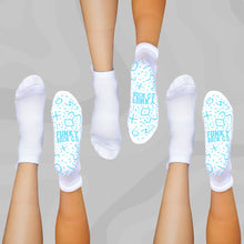 Grip Ankle Compression Socks 3 Pack White Bamboo