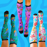 3 Pack Retro Bamboo Compression Socks - Funky Sock Co