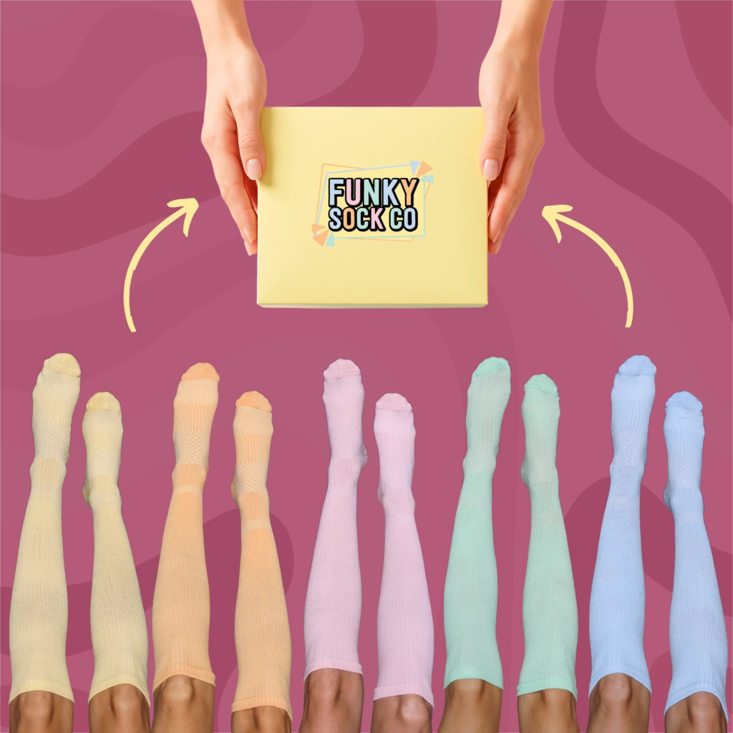 *Pre-Order* Pastel Bamboo Knee-High Compressions 5pk Gift Box