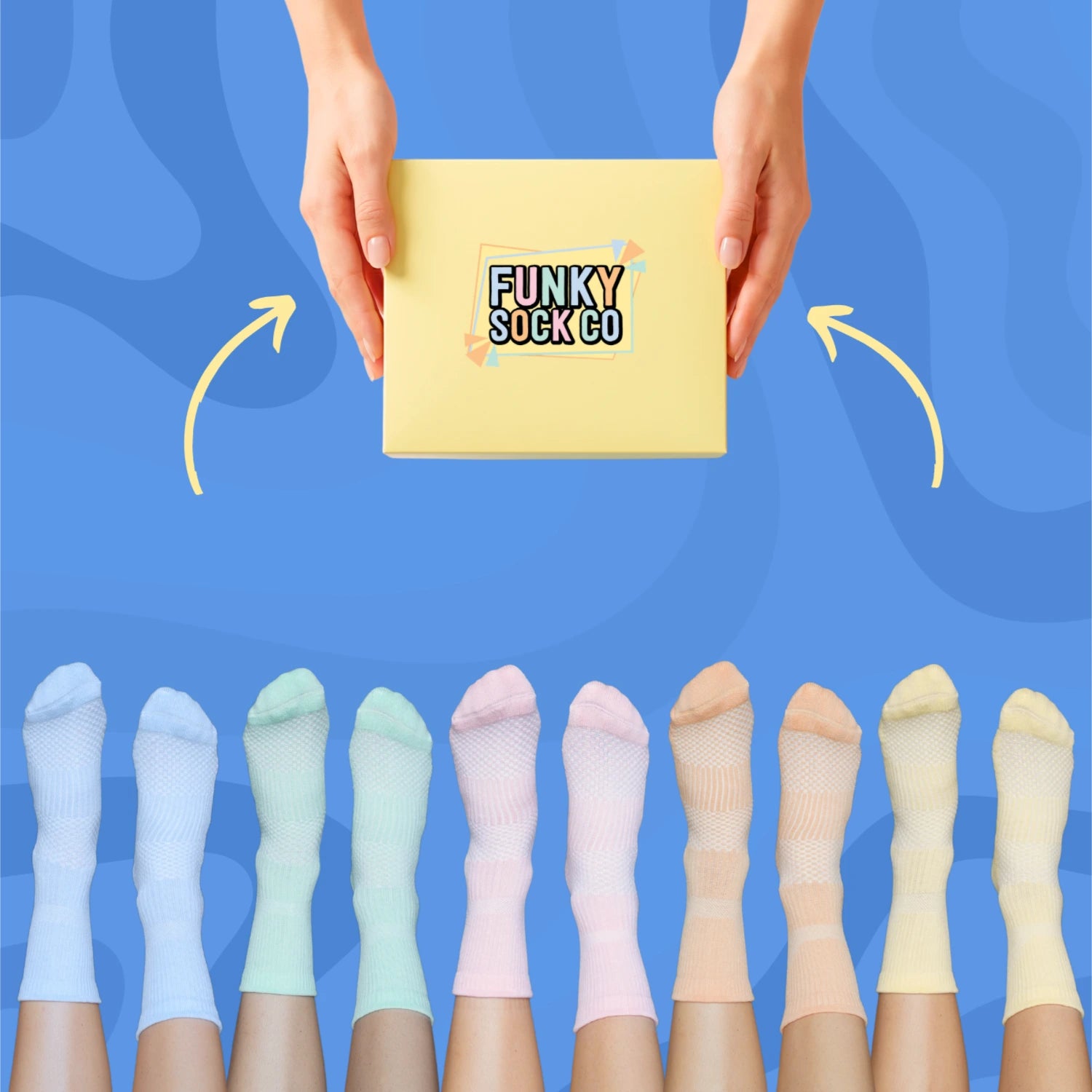 Pastel Crew Compressions 5pk Gift Box