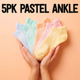 Pastel Ankle Compressions 5pk Gift Box
