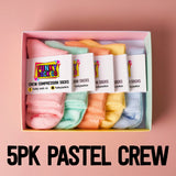 Pastel Crew Compressions 5pk Gift Box
