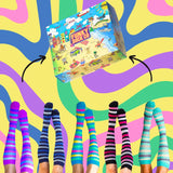 Classic Gift Box 5 Pack Stripes Compression Socks - Funky Sock Co