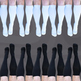 Classic 10 Pack Compression Socks White Black - Funky Sock Co