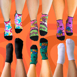 Ankle Compression Socks 6 Pack Mixed V2 Bamboo - Funky Sock Co