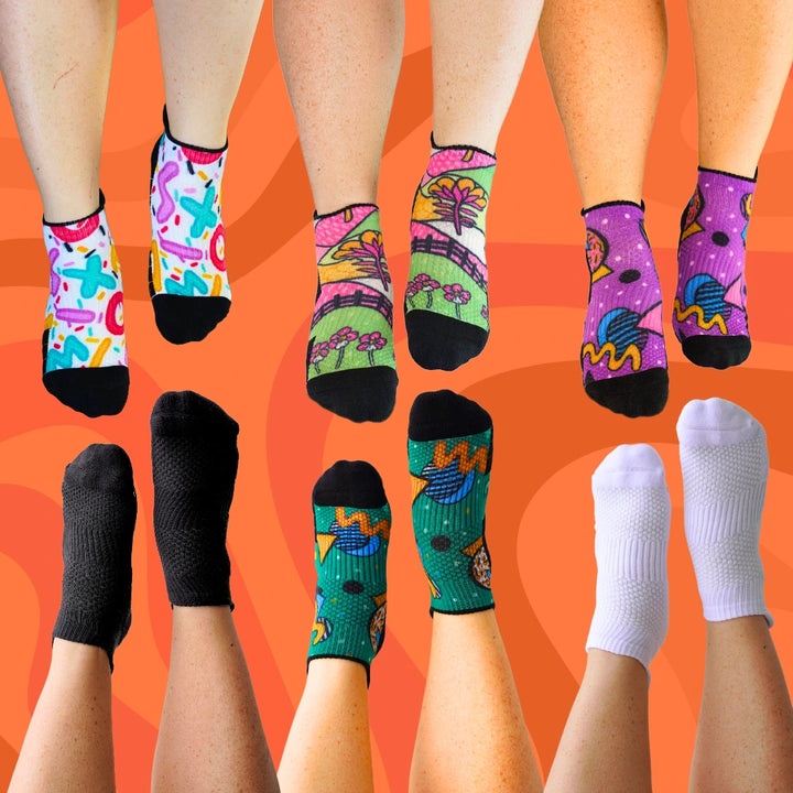 Ankle Compression Socks 6 Pack Mixed V2 Bamboo