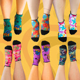 Ankle Compression Socks 6 Pack Mixed Bamboo - Funky Sock Co