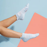 Pastel Blue Ankle Compression Socks Bamboo