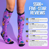 Bamboo Fruit Salad Compression Socks