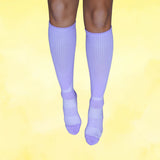 Pastel Purple Bamboo Compression Socks - Funky Sock Co