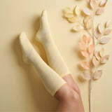 Pastel Yellow Bamboo Compression Socks