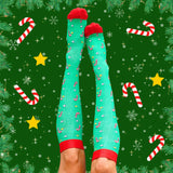 *LIMITED* NEW Christmas Candy Cane Compression Socks Athlete Circulatory Recovery