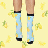 Citrus Garden Crew Compression Socks Bamboo - Funky Sock Co