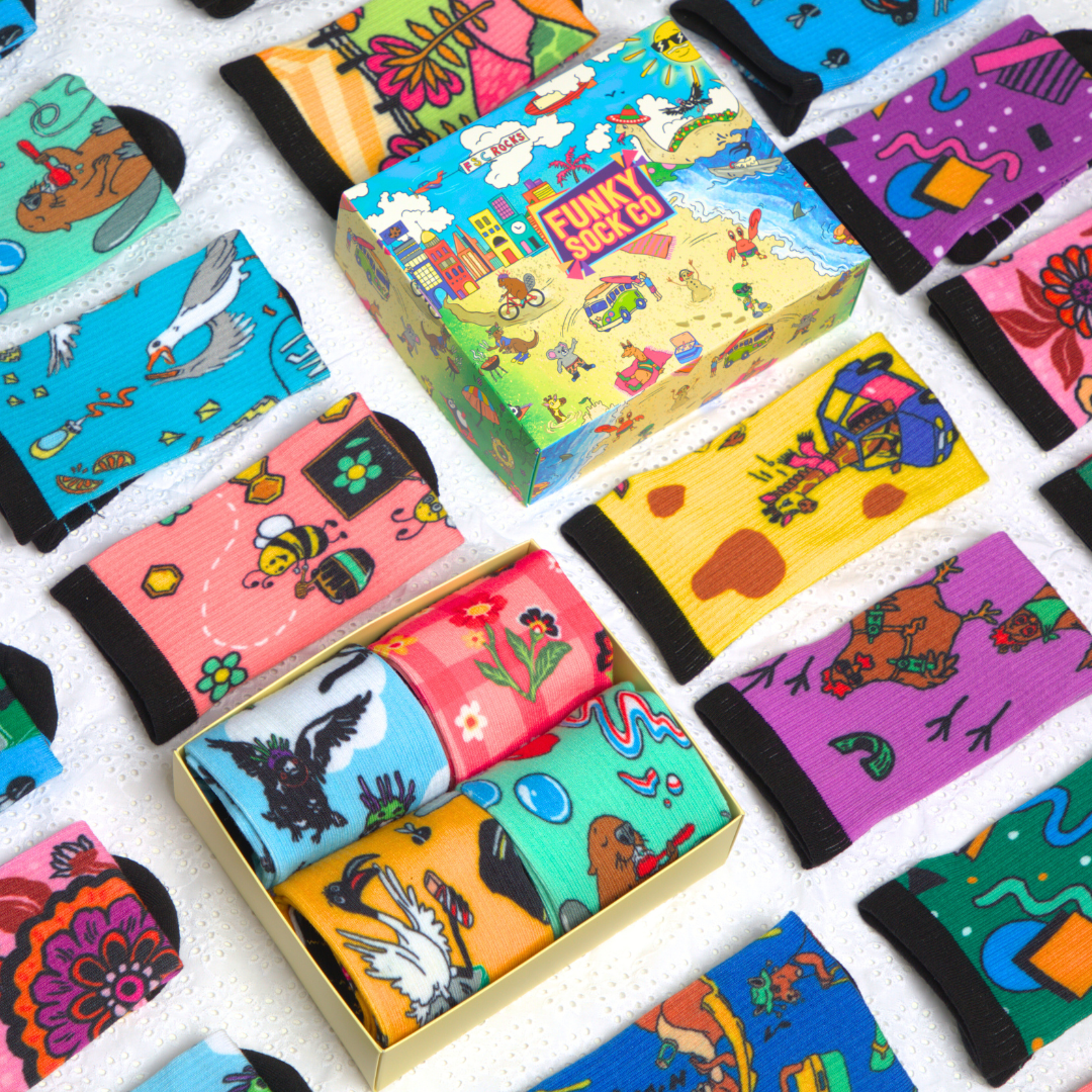 Boxed Sock Classic Compression Socks | Funky Sock Co