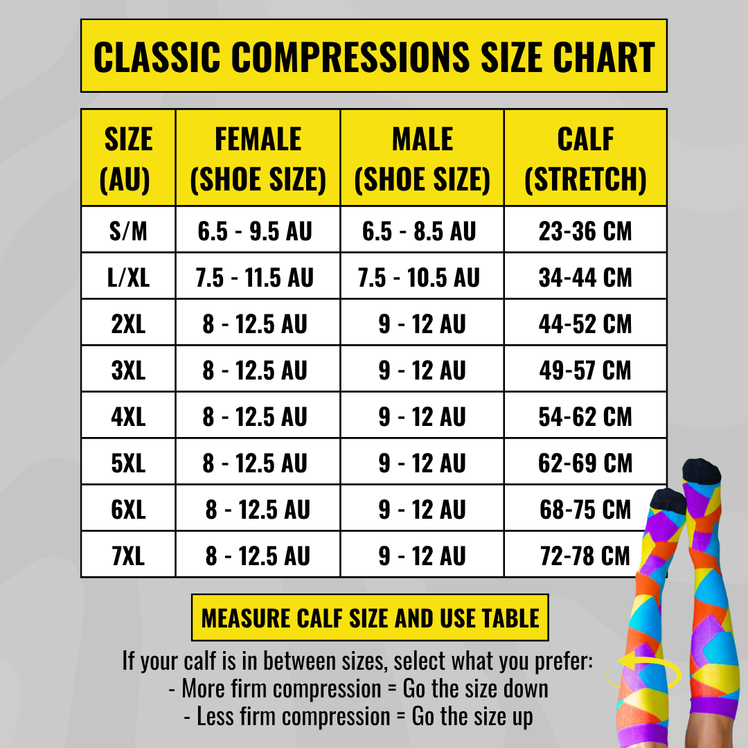 Bamboo Compression Socks Australia Funky Sock Co