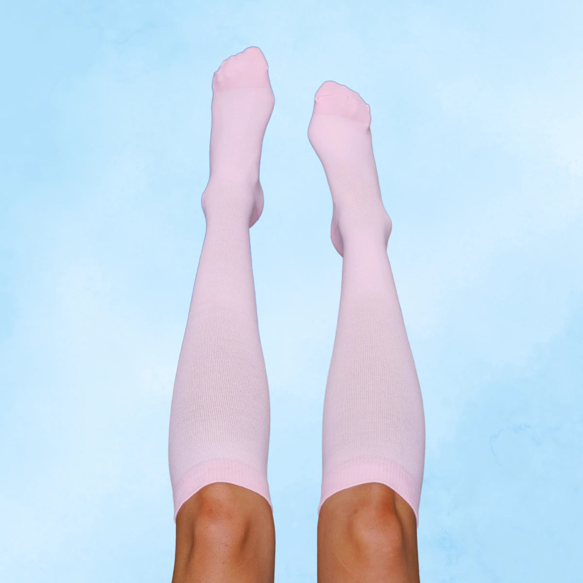 Classic Pastel Pink Compression Socks