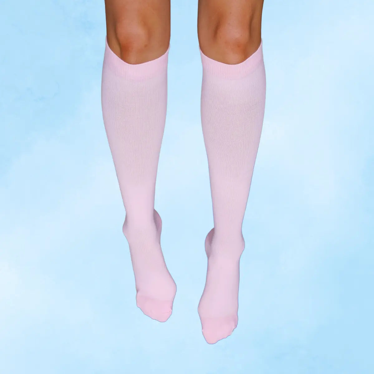 Classic Pastel Pink Compression Socks