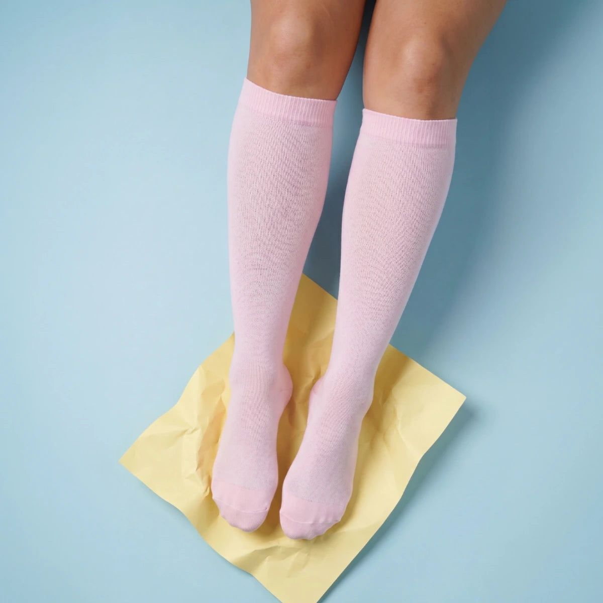 Classic Pastel Pink Compression Socks