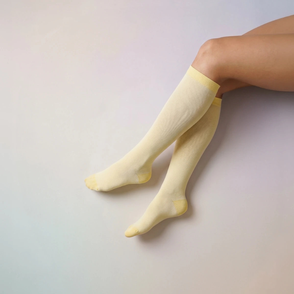 Classic Pastel Yellow Compression Socks