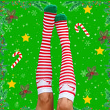*LIMITED* NEW Christmas Reindeer Stripes Compression Socks