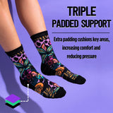 *Cart Exclusive* Patch Work Crew Compression Socks