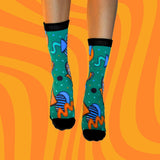 Crew Length Compression Socks Retro 2.0 Bamboo
