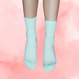 Pastel Green Crew Compression Socks Bamboo - Funky Sock Co