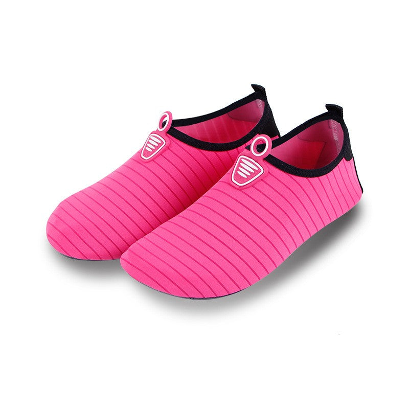 Adult Reef Water Shoes Dark Pink Uni-sex Sand Beach Rocks Sensory Pool Coral Anti-Slip Aqua