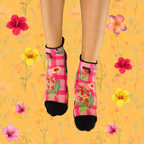 Ankle Compression Socks 3 Pack Floral - Funky Sock Co