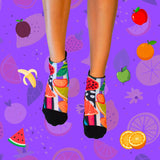 Ankle Compression Socks Fruit Salad Bamboo