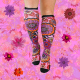 3 Pack Floral Bamboo Compression Socks - Funky Sock Co