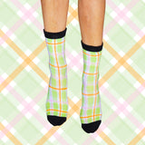 Garden Picnic Crew Compression Socks Bamboo - Funky Sock Co